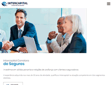 Tablet Screenshot of intercapitalseguros.com.br